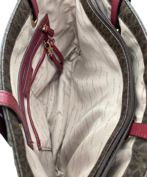 MICHAEL KORS（マイケル・コース）MICHAEL KORS (マイケル・コース) MK柄 トートバッグ ブラウンの古着・服飾アイテム