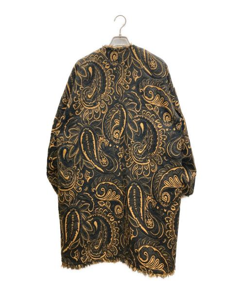Radiate（ラディエイト）RADIATE (ラディエイト) ペイズリー柄コート ブラック×ブラウン サイズ:SIZE Freeの古着・服飾アイテム