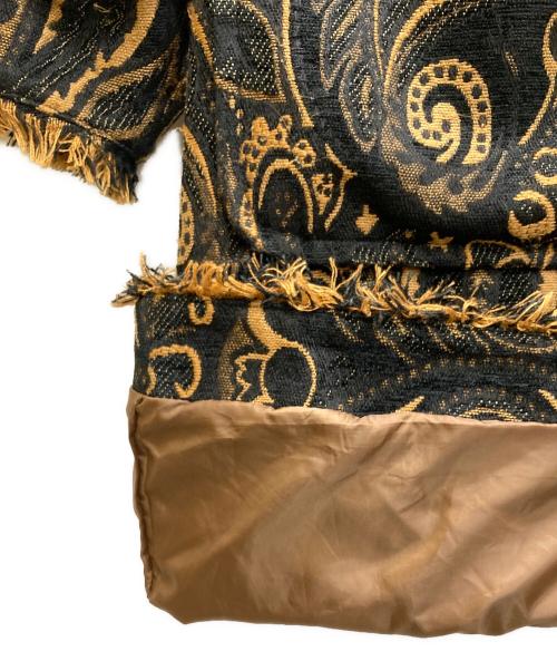 Radiate（ラディエイト）RADIATE (ラディエイト) ペイズリー柄コート ブラック×ブラウン サイズ:SIZE Freeの古着・服飾アイテム