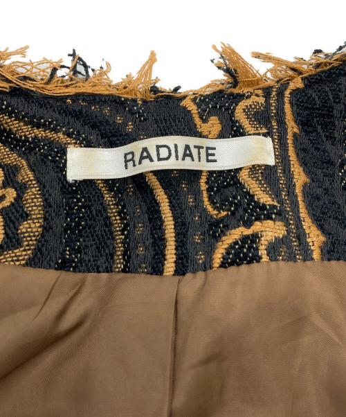 Radiate（ラディエイト）RADIATE (ラディエイト) ペイズリー柄コート ブラック×ブラウン サイズ:SIZE Freeの古着・服飾アイテム