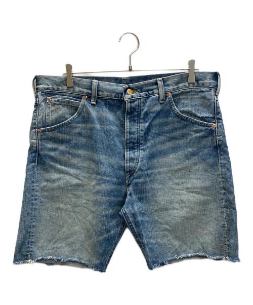 RRL（ダブルアールエル）RRL (ダブルアールエル) カットオフハーフデニムパンツ インディゴ サイズ:W34の古着・服飾アイテム
