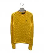 POLO RALPH LAURENポロ・ラルフローレン）の古着「クルーネックニット」｜イエロー