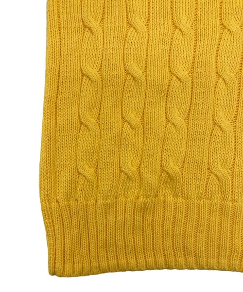 POLO RALPH LAUREN（ポロ・ラルフローレン）POLO RALPH LAUREN (ポロ・ラルフローレン) クルーネックニット イエロー サイズ:Mの古着・服飾アイテム