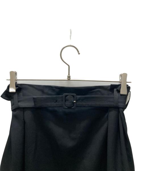 Y's（ワイズ）Y's (ワイズ) ベルト付スカート ブラック サイズ:FREEの古着・服飾アイテム