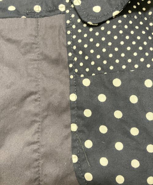 Engineered Garments（エンジニアドガーメンツ）Engineered Garments (エンジニアードガーメンツ) ドット柄切替テーラードジャケット ネイビー×ホワイト サイズ:XSの古着・服飾アイテム