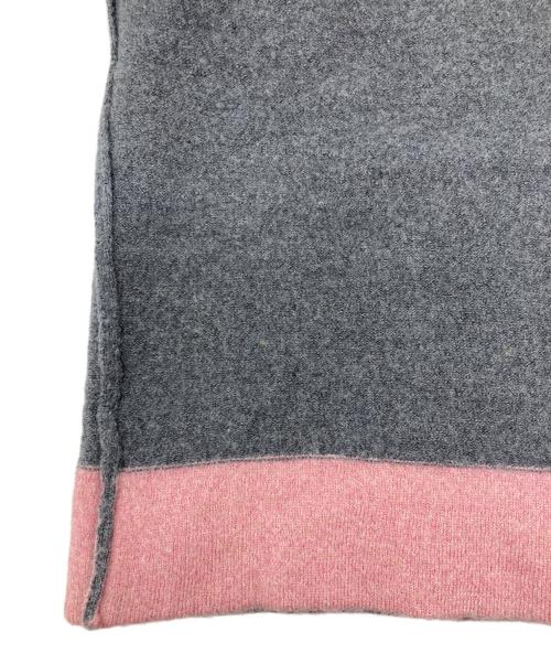 COMME des GARCONS SHIRT（コムデギャルソンシャツ）COMME des GARCONS SHIRT (コムデギャルソンシャツ) スクエアネックニット グレー×ブラウン サイズ:Sの古着・服飾アイテム