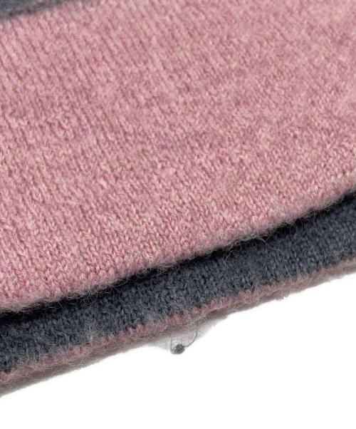 COMME des GARCONS SHIRT（コムデギャルソンシャツ）COMME des GARCONS SHIRT (コムデギャルソンシャツ) スクエアネックニット グレー×ブラウン サイズ:Sの古着・服飾アイテム