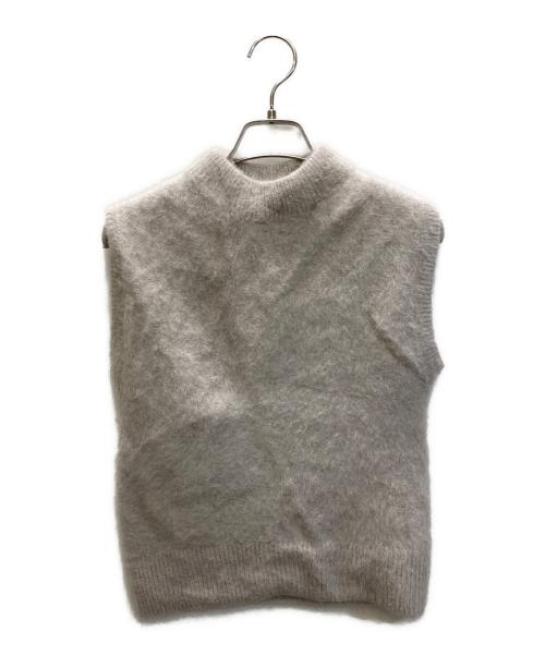 DES PRES（デ プレ）DES PRES (デ プレ) フォックスカシミヤ クルーネックベスト ベージュ サイズ:Freeの古着・服飾アイテム