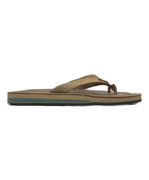 RAINBOW（レインボー）RAINBOW (レインボー) California General Store (カリフォルニアジェネラルストア) DOUBLE LAYER SANDALS ベージュ サイズ:下記参照の古着・服飾アイテム