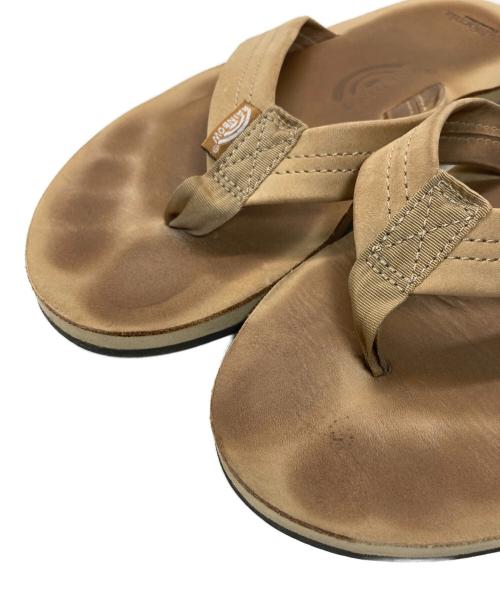 RAINBOW（レインボー）RAINBOW (レインボー) California General Store (カリフォルニアジェネラルストア) DOUBLE LAYER SANDALS ベージュ サイズ:下記参照の古着・服飾アイテム