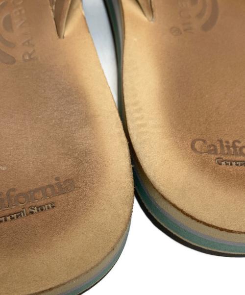 RAINBOW（レインボー）RAINBOW (レインボー) California General Store (カリフォルニアジェネラルストア) DOUBLE LAYER SANDALS ベージュ サイズ:下記参照の古着・服飾アイテム