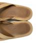 中古・古着 RAINBOW (レインボー) California General Store (カリフォルニアジェネラルストア) DOUBLE LAYER SANDALS ベージュ サイズ:下記参照：7000円