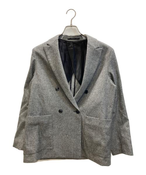 TOMORROW LAND（トゥモローランド）TOMORROW LAND (トゥモローランド) ウールサキソニー ダブルブレステッド4Bジャケット グレー サイズ:XSの古着・服飾アイテム