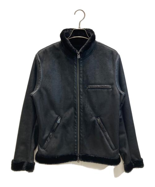 The Duffer of ST.George（ザ ダファーオブセントジョージ）The DUFFER of ST.GEORGE (ザ ダファーオブセントジョージ) フェイクムートンジャケット ブラック サイズ:Ｓの古着・服飾アイテム