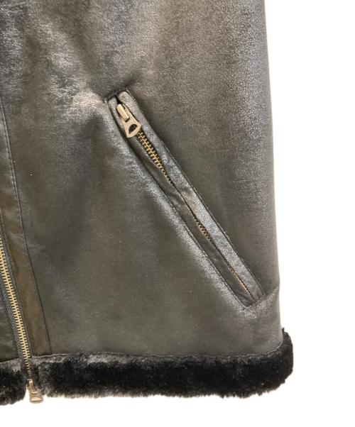 The Duffer of ST.George（ザ ダファーオブセントジョージ）The DUFFER of ST.GEORGE (ザ ダファーオブセントジョージ) フェイクムートンジャケット ブラック サイズ:Ｓの古着・服飾アイテム