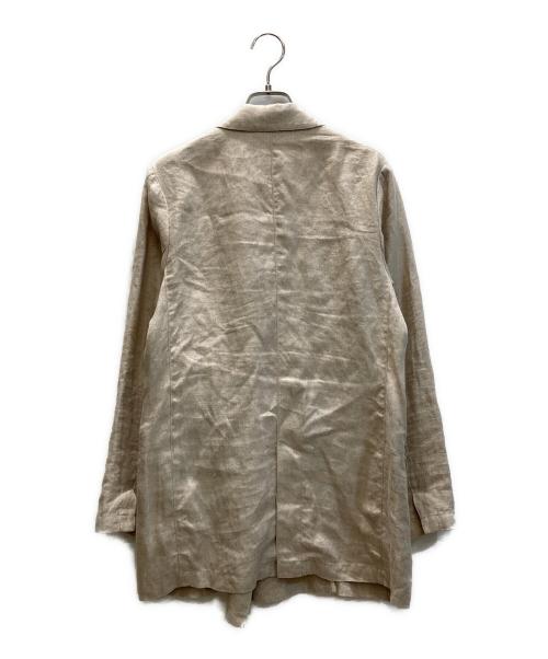 YANUK（ヤヌーク）YANUK (ヤヌーク) リネンジャケット ベージュ サイズ:SIZE Mの古着・服飾アイテム
