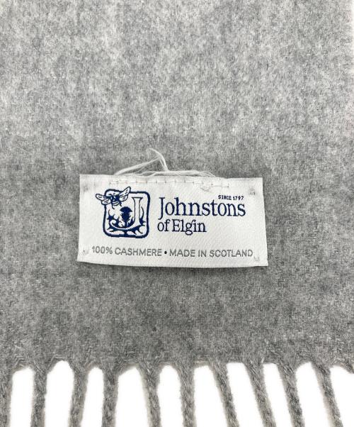 JOHNSTONS OF ELGIN（ジョンストンズオブエルガン）JOHNSTONS OF ELGIN (ジョンストンズオブエルガン) カシミヤストール グレーの古着・服飾アイテム