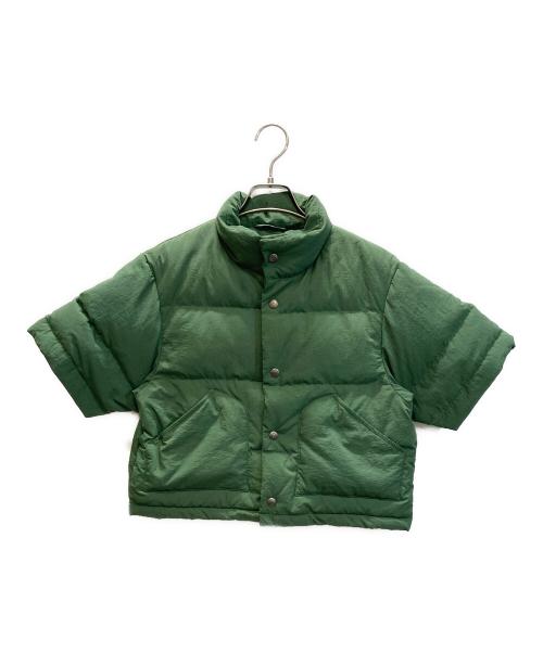 SIERRA DESIGNS（シエラデザインズ）SIERRA DESIGNS (シエラデザインズ) BEAMS BOY (ビームスボーイ) ショートスリーブ ダウン ジャケット グリーン サイズ:Mの古着・服飾アイテム