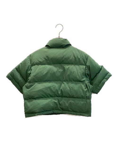 SIERRA DESIGNS（シエラデザインズ）SIERRA DESIGNS (シエラデザインズ) BEAMS BOY (ビームスボーイ) ショートスリーブ ダウン ジャケット グリーン サイズ:Mの古着・服飾アイテム