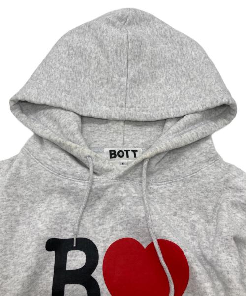 BoTT（ボット）BoTT (ボット) LOVE BOTT Pullover Hood Sweatshirt/ボット プルオーバーフーディ スウェット グレー サイズ:XLの古着・服飾アイテム
