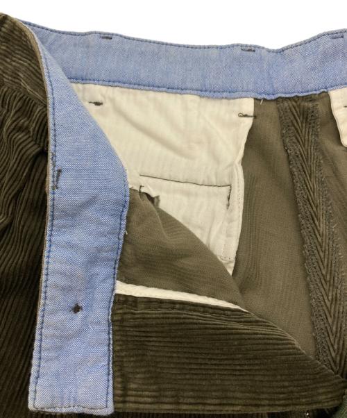 BEAMS（ビームス）BEAMS (ビームス) 2Pleats Corduroy パンツ グリーン サイズ:Mの古着・服飾アイテム