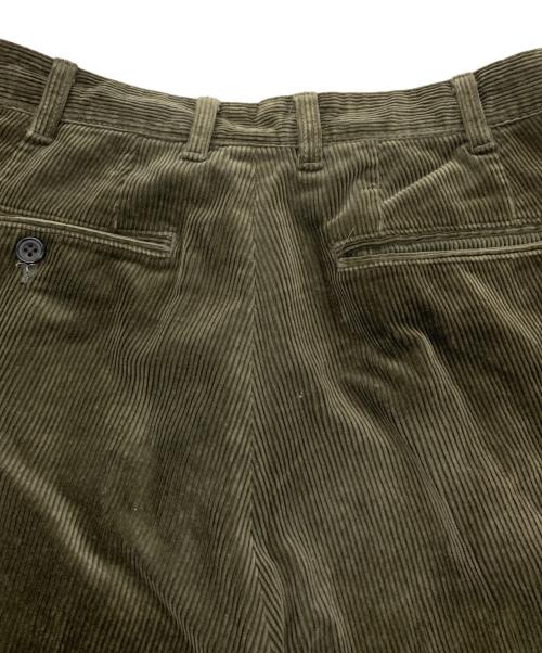 BEAMS（ビームス）BEAMS (ビームス) 2Pleats Corduroy パンツ グリーン サイズ:Mの古着・服飾アイテム