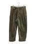 BEAMS（ビームス）の古着「2Pleats Corduroy パンツ」｜グリーン