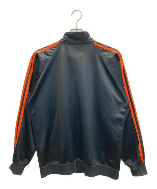 adidas（アディダス）adidas (アディダス) トラックジャケット ブラック×オレンジ サイズ:Mの古着・服飾アイテム