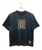 CABANキャバン）の古着「スビンコットン IBIZA エンブロイダリーTシャツ」｜ブラック