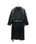 HARE (ハレ) シンセティックレザーコンビトレンチコート ブラック サイズ:S：5000円