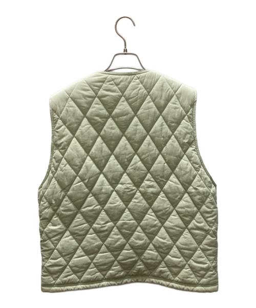 stussy（ステューシー）stussy (ステューシー) DIAMOND QUILTED VEST ダイアモンド キルティングベスト グリーン サイズ:Mの古着・服飾アイテム