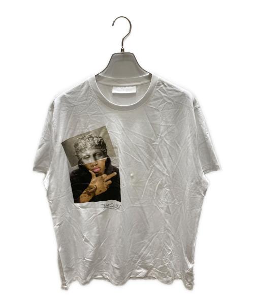 NEIL BARRETT（ニールバレット）NEIL BARRETT (ニールバレット) RAP CULES 2 Tシャツ ホワイト サイズ:SIZE L 未使用品の古着・服飾アイテム