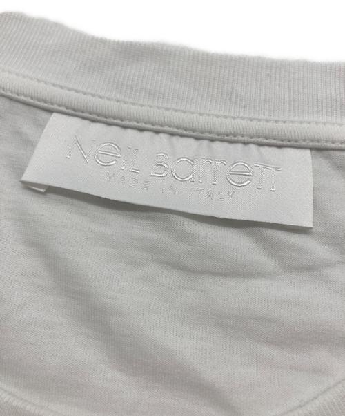 NEIL BARRETT（ニールバレット）NEIL BARRETT (ニールバレット) RAP CULES 2 Tシャツ ホワイト サイズ:SIZE L 未使用品の古着・服飾アイテム