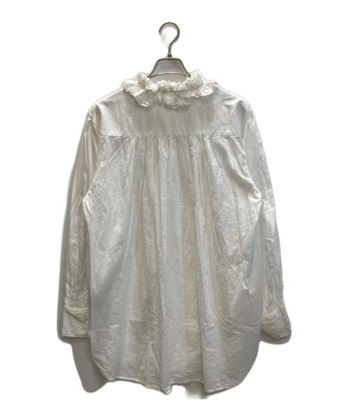 Spick and Span（スピック＆スパン）Spick and Span (スピックアンドスパン) crinkle crinkle crinkle (クリンクル クリンクル クリンクル) コットンフリルカラーシャツ ホワイト サイズ:SIZE Free 未使用品の古着・服飾アイテム