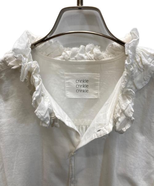 Spick and Span（スピック＆スパン）Spick and Span (スピックアンドスパン) crinkle crinkle crinkle (クリンクル クリンクル クリンクル) コットンフリルカラーシャツ ホワイト サイズ:SIZE Free 未使用品の古着・服飾アイテム