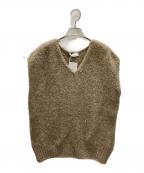 SLOBE IENA×TRICOTS JEAN MARCスローブ イエナ×トリコットジーンマルク）の古着「VNベスト VARTOUI」｜ベージュ