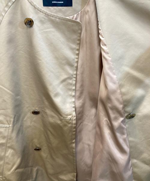 JOURNAL STANDARD（ジャーナルスタンダード）JOURNAL STANDARD (ジャーナルスタンダード) C/PEギャバ N/Cショートトレンチ ベージュ サイズ:M 未使用品の古着・服飾アイテム