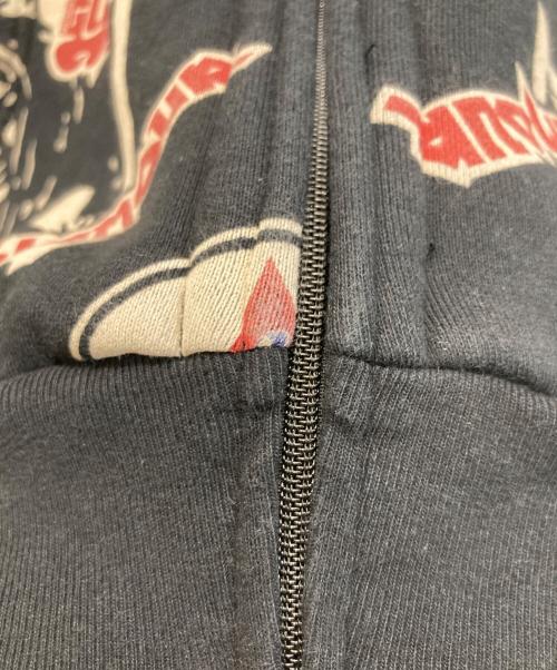 Hysteric Glamour（ヒステリックグラマー）Hysteric Glamour (ヒステリックグラマー) 4GIRLS柄 ジップパーカー ブラック サイズ:Ⅼの古着・服飾アイテム