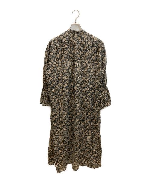 ne quittez pas（ヌキテパ）ne quittez pas (ヌキテパ) コットンボイル ピンタックワンピース ブラック サイズ:SIZE FREEの古着・服飾アイテム