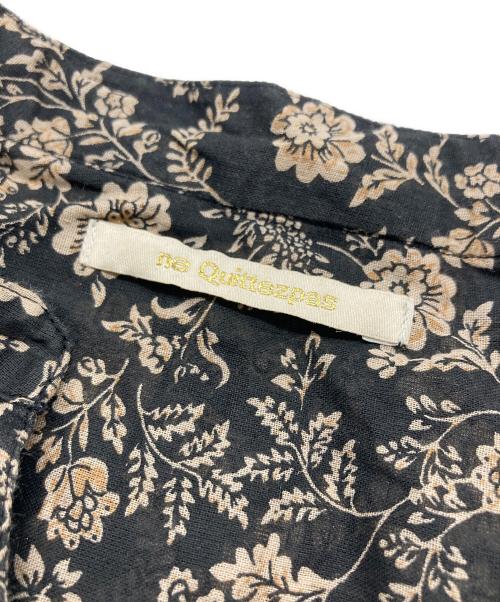 ne quittez pas（ヌキテパ）ne quittez pas (ヌキテパ) コットンボイル ピンタックワンピース ブラック サイズ:SIZE FREEの古着・服飾アイテム