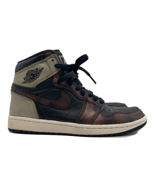 NIKE（ナイキ）NIKE (ナイキ) AIR JORDAN 1 HIGH OG RUST SHADOW / エア ジョーダン1 ハイ OG ラストシャドウ ブラック サイズ:SIZE 25cmの古着・服飾アイテム