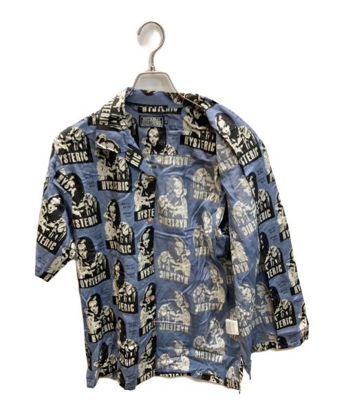 Hysteric Glamour（ヒステリックグラマー）Hysteric Glamour (ヒステリックグラマー) HYSTERIC FICTION アロハシャツ ブルー サイズ:SIZE Mの古着・服飾アイテム