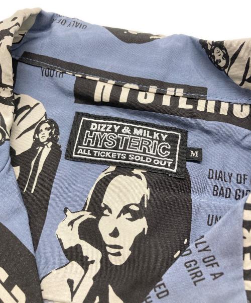 Hysteric Glamour（ヒステリックグラマー）Hysteric Glamour (ヒステリックグラマー) HYSTERIC FICTION アロハシャツ ブルー サイズ:SIZE Mの古着・服飾アイテム