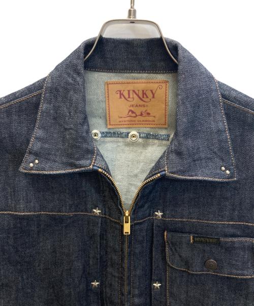 Hysteric Glamour（ヒステリックグラマー）Hysteric Glamour (ヒステリックグラマー) KINKY スタッズデニムジャケット インディゴ サイズ:Mの古着・服飾アイテム