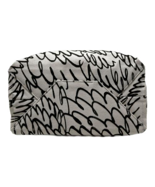 mina perhonen（ミナ ペルホネン）mina perhonen (ミナ ペルホネン) lululu ハンドバッグ ホワイトの古着・服飾アイテム