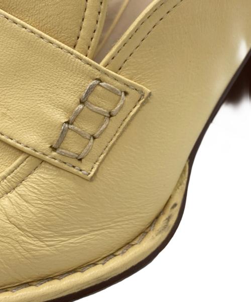 LOEWE（ロエベ）LOEWE (ロエベ) レザーミュールローファー イエロー サイズ:37の古着・服飾アイテム