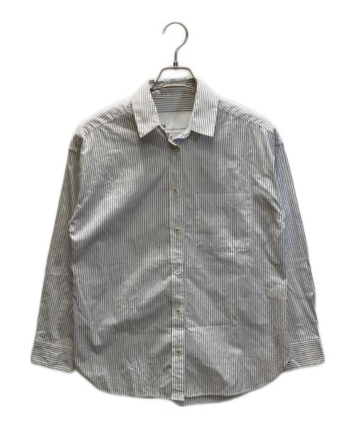 ticca（ティッカ）TICCA (ティッカ) バックレースアップ ストライプシャツ ネイビー×ホワイト サイズ:SIZE Freeの古着・服飾アイテム
