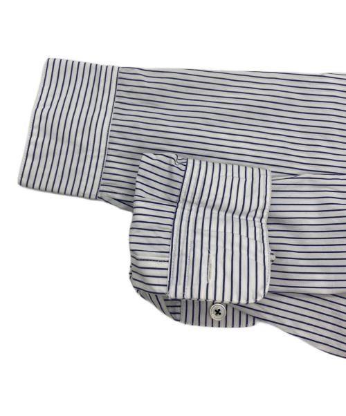 ticca（ティッカ）TICCA (ティッカ) バックレースアップ ストライプシャツ ネイビー×ホワイト サイズ:SIZE Freeの古着・服飾アイテム