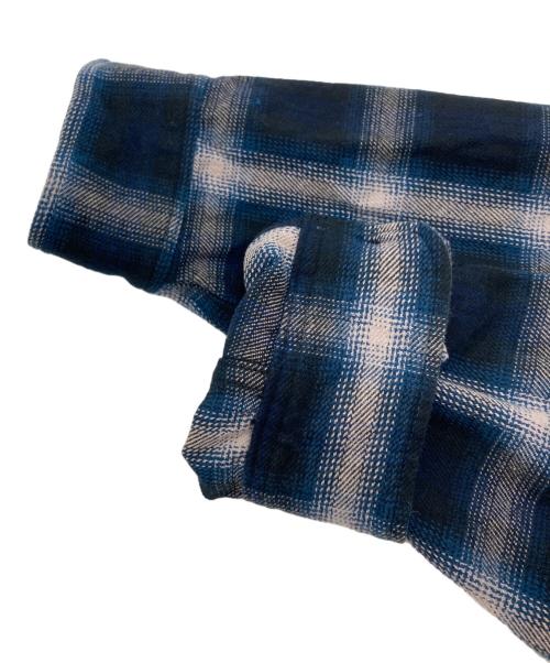 BIG MIKE（ビックマイク）BIG MIKE (ビックマイク) HEAVY FLANNEL SHIRTS ブルー×ホワイト サイズ:SIZE XLの古着・服飾アイテム