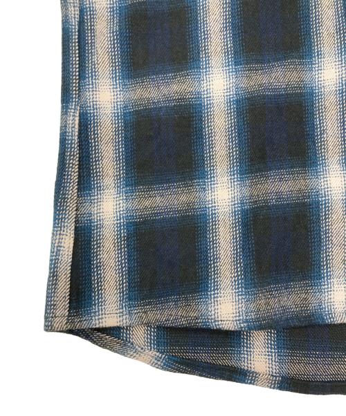 BIG MIKE（ビックマイク）BIG MIKE (ビックマイク) HEAVY FLANNEL SHIRTS ブルー×ホワイト サイズ:SIZE XLの古着・服飾アイテム
